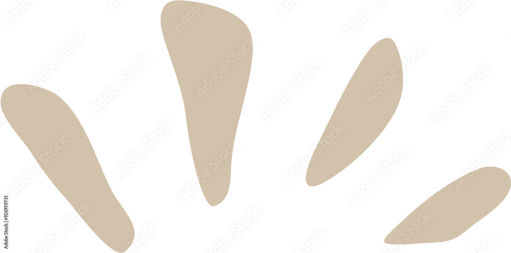 Hand-Drawn Doodle Abstract Organic Shape Hand-Drawn Doodle Abstract Organic Shape