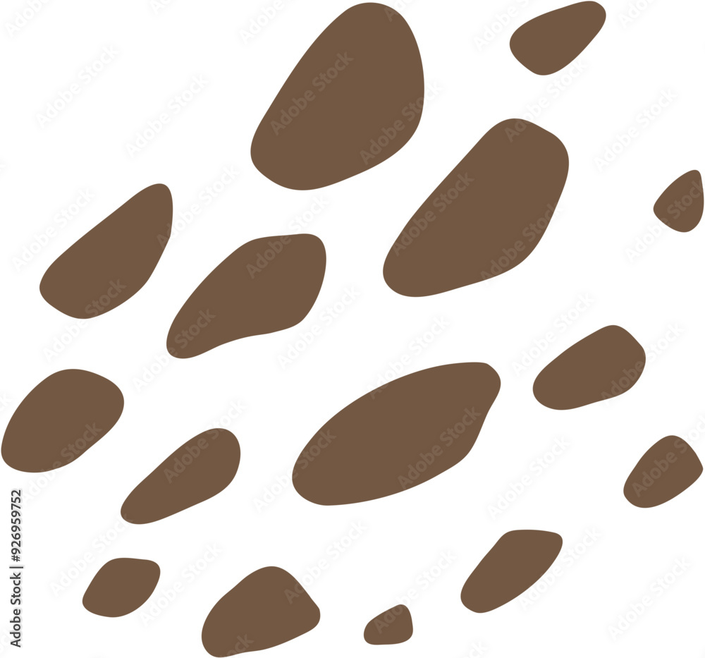 Obraz premium Hand-Drawn Doodle Abstract Organic Shape