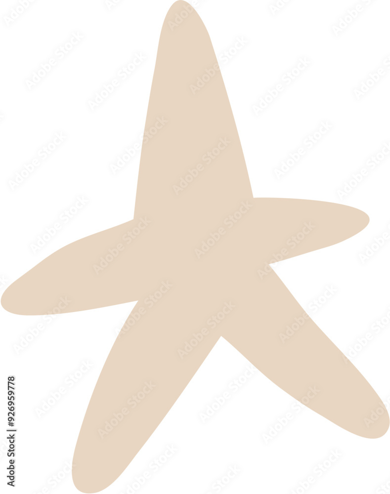 Obraz premium Hand-Drawn Doodle Abstract Organic Shape