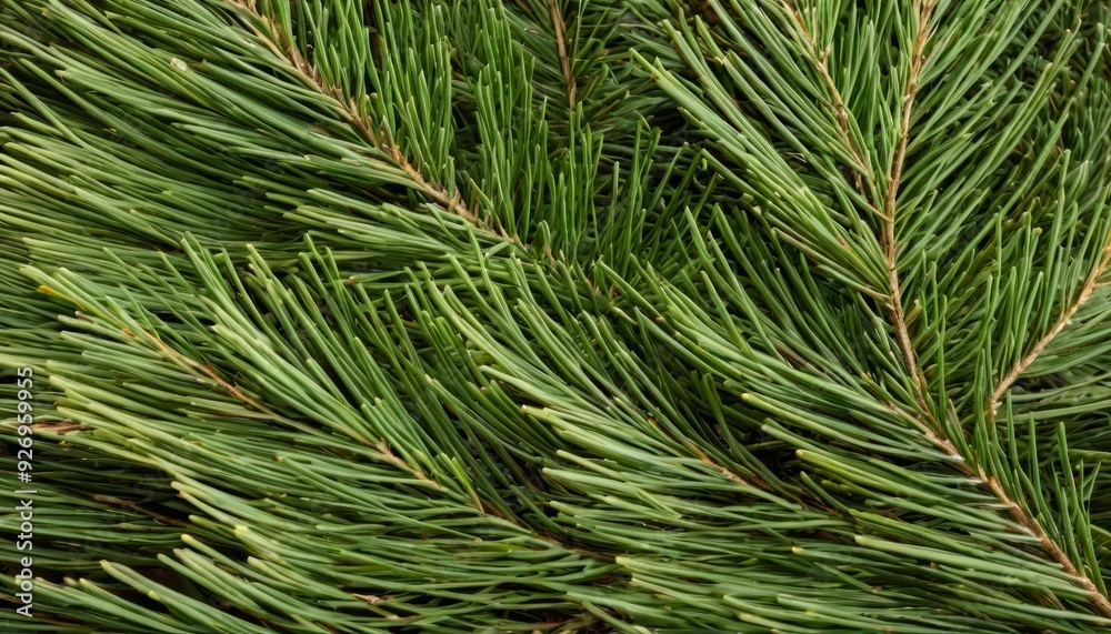 Vibrant green pine needles in closeup Vibrant green pine needles in closeup