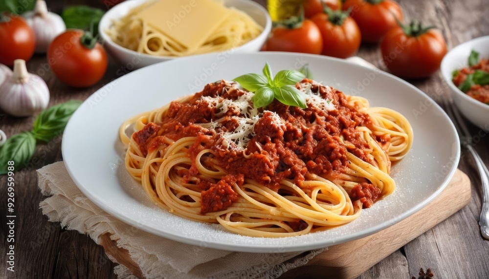 Delicious Spaghetti Bolognese ready to be savored Delicious Spaghetti Bolognese ready to be savored