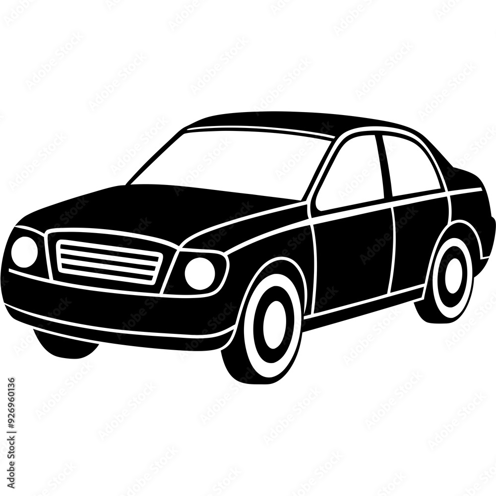 Fototapeta premium car isolated on white background vector illustration 