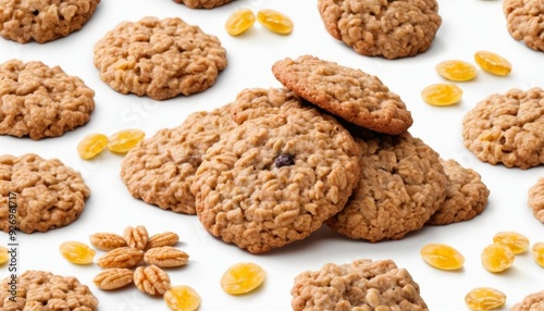  Deliciously baked oatmeal cookies with a hint of citrus photo