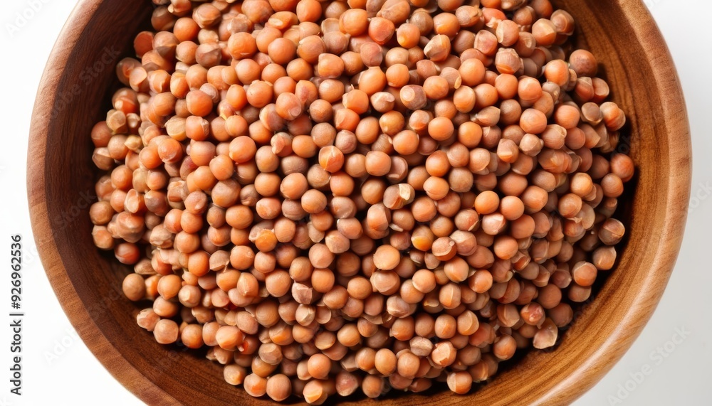 Nutritious and colorful grains in a wooden bowl Nutritious and colorful grains in a wooden bowl