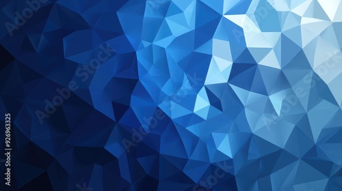 Discover a vibrant abstract blue geometric background filled with sleek triangles for a modern touch in design projects.