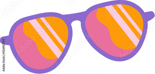 Hand-Drawn Sunglasses Youth Illustration