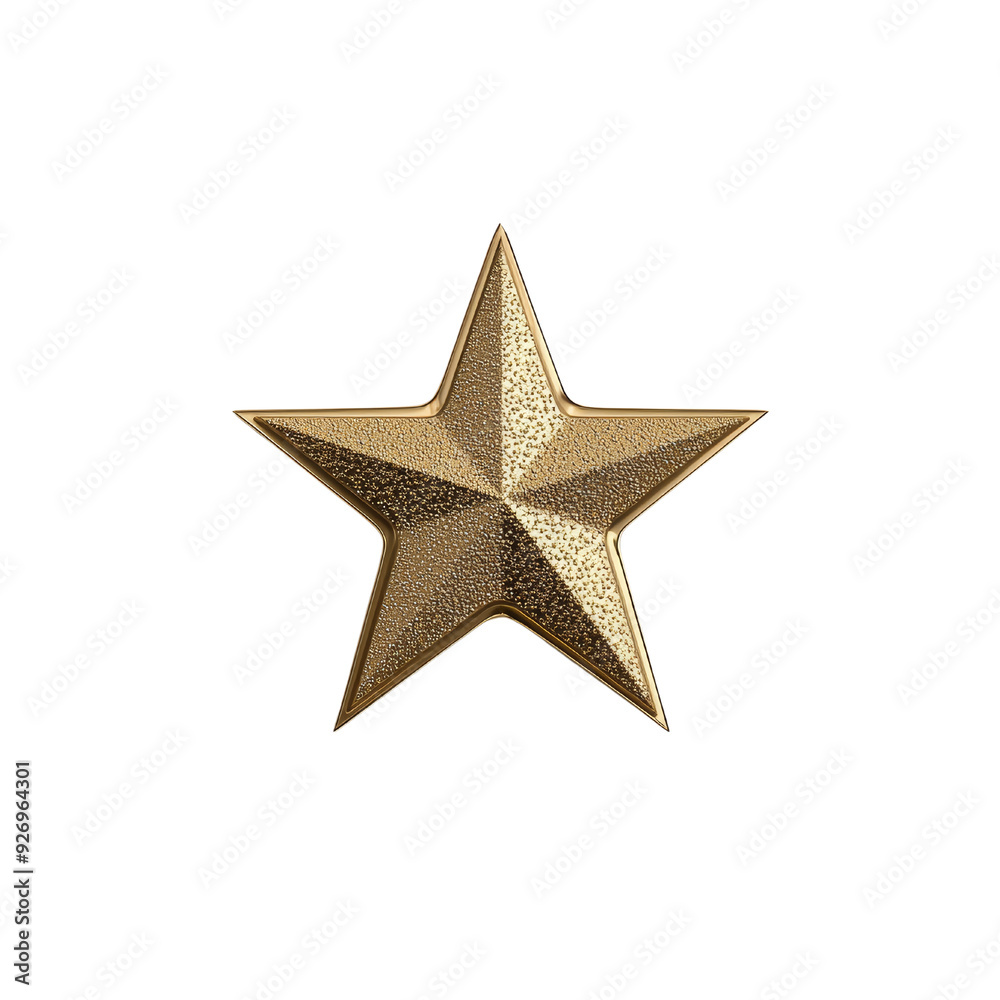 Gold metallic star shape on black background. Festive, holiday, celebration or decorative design element. Gold metallic star shape on black background. Festive, holiday, celebration or decorative design element.