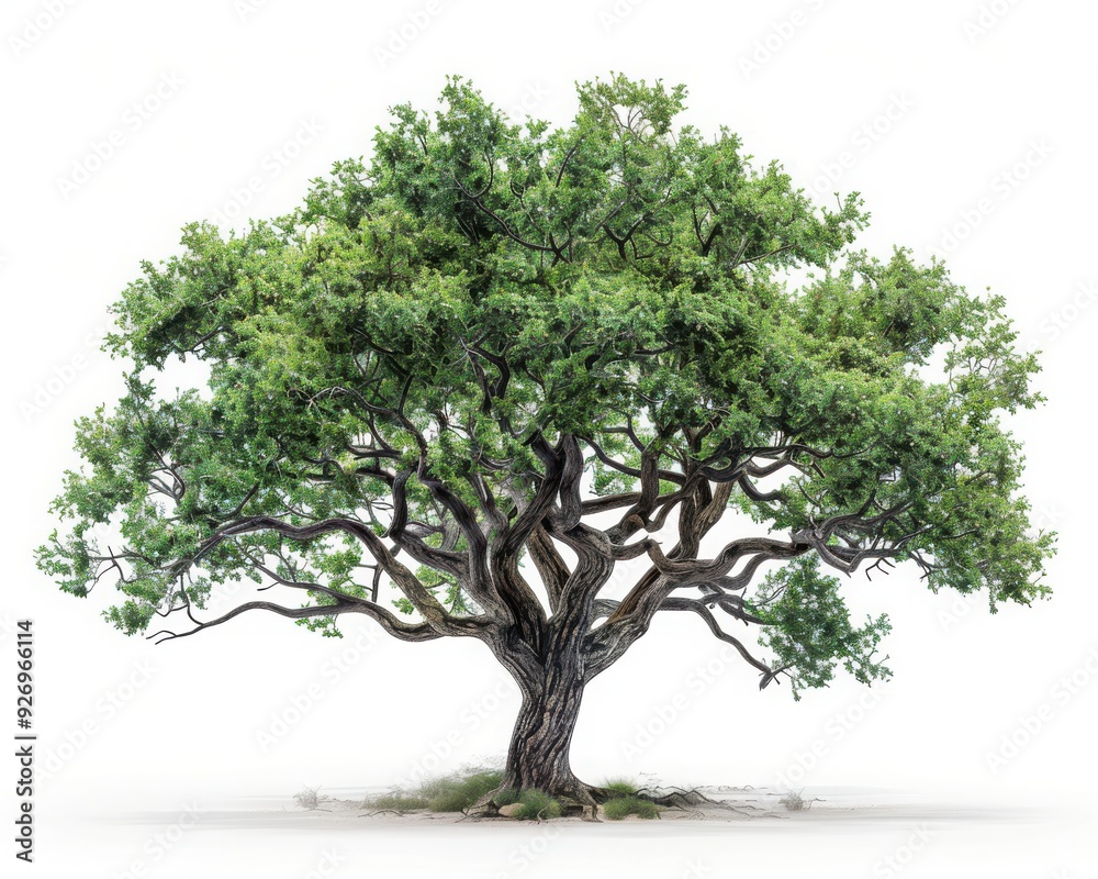 A majestic tree with lush green foliage, symbolizing nature's beauty and tranquility in a serene environment. A majestic tree with lush green foliage, symbolizing nature's beauty and tranquility in a serene environment.