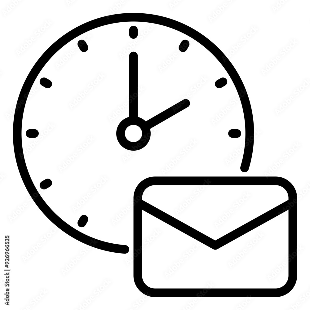 e-mail icon, line icon style e-mail icon, line icon style