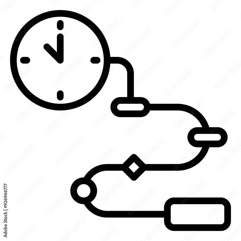 Workflow icon, line icon style Workflow icon, line icon style