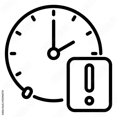 time limit icon, line icon style