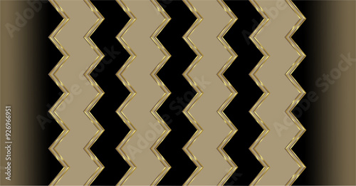 repetition of zig zag lines with a gradient gold brown color that gives an elegant and luxurious impression