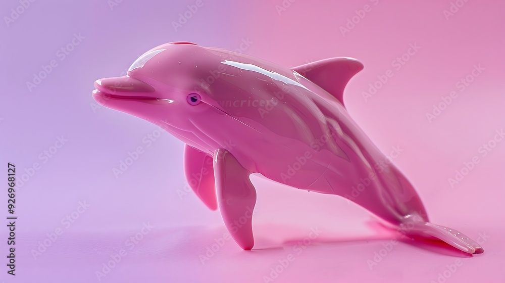 plastic dolphin for kids pink and purple background plastic dolphin for kids pink and purple background