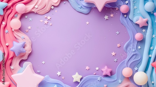plastic clothbord for kids pink and purple background