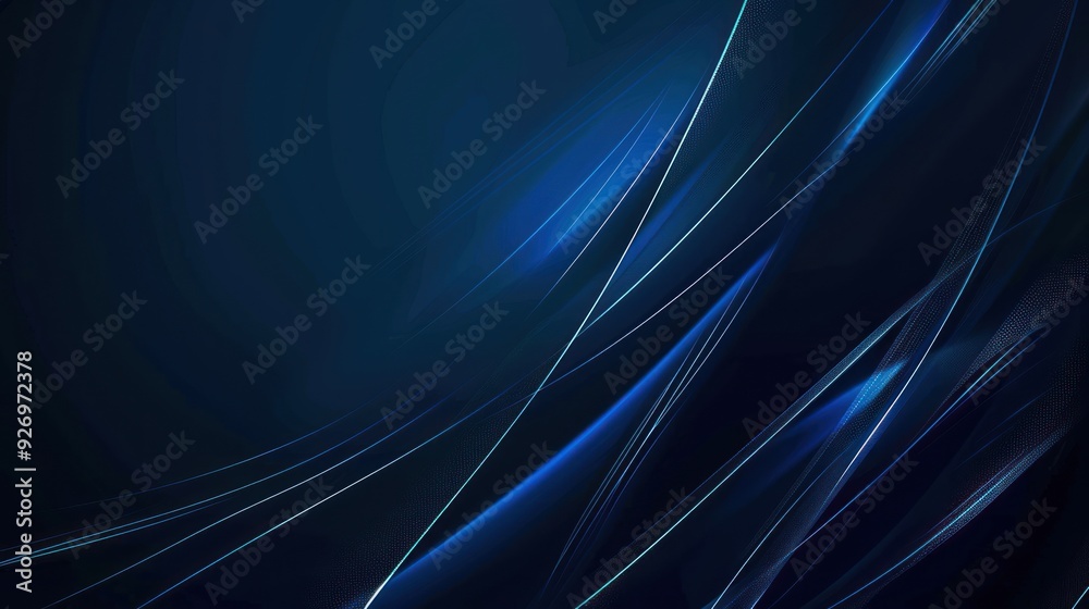 Abstract Blue and White Lines on a Dark Background Abstract Blue and White Lines on a Dark Background