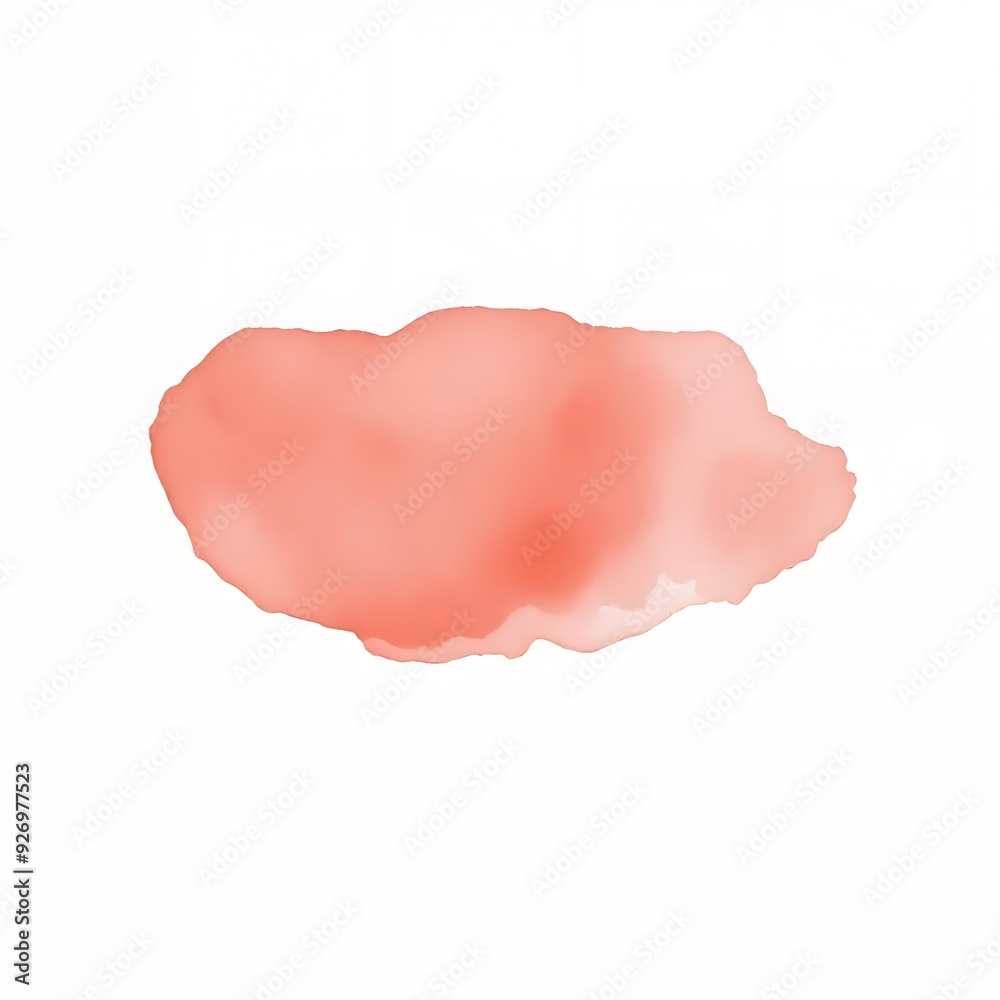 Watercolor red paint splash isolated Watercolor red paint splash isolated