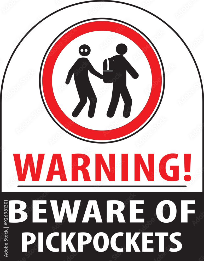 Beware of thieves warning notice vector.eps Beware of thieves warning notice vector.eps