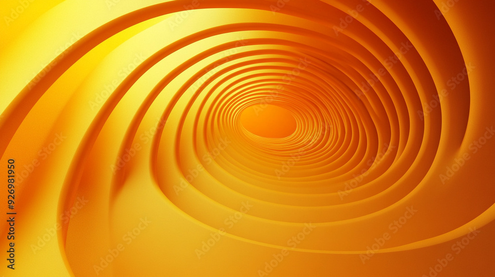 Abstract Orange Spiral Tunnel Background Abstract Orange Spiral Tunnel Background