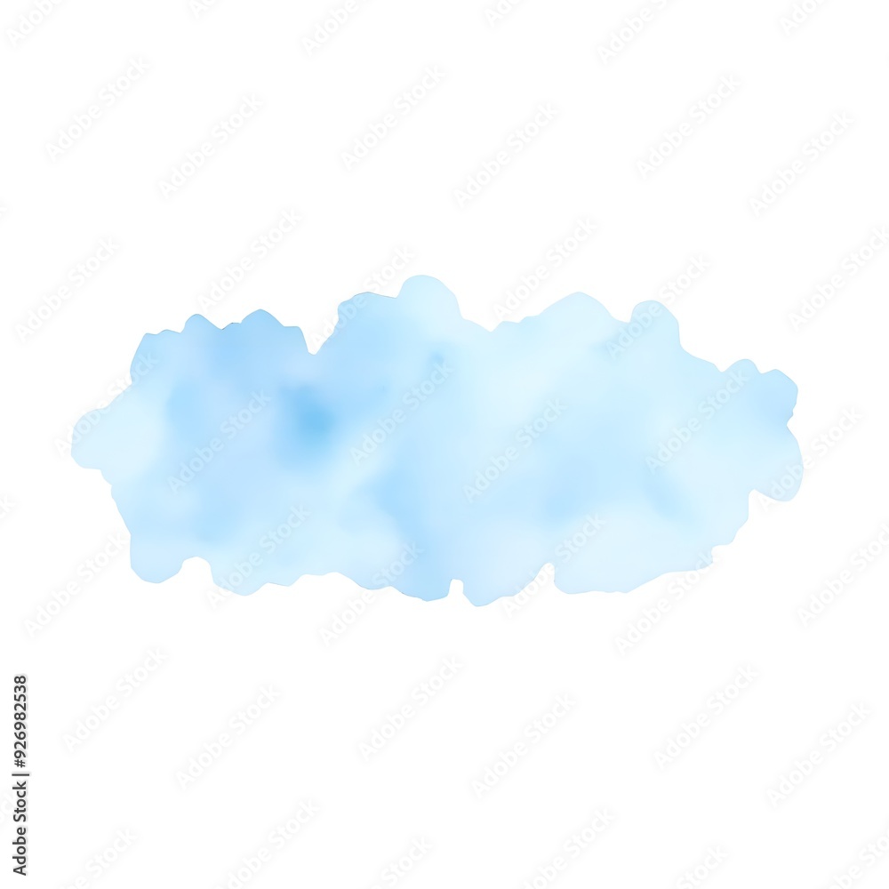 Blue watercolor splash on white background Blue watercolor splash on white background