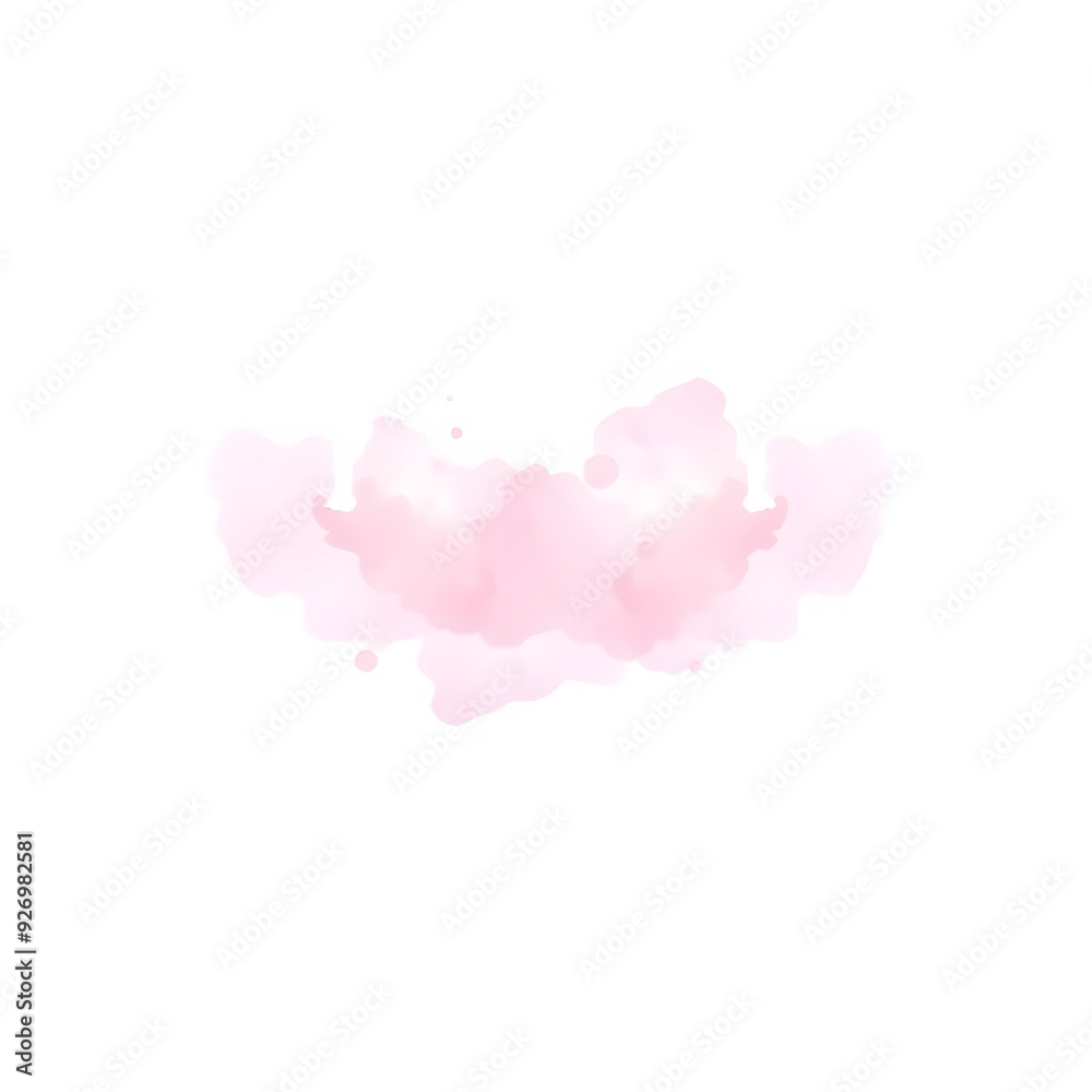 Soft abstract Watercolor pink paper isolated on white background Soft abstract Watercolor pink paper isolated on white background