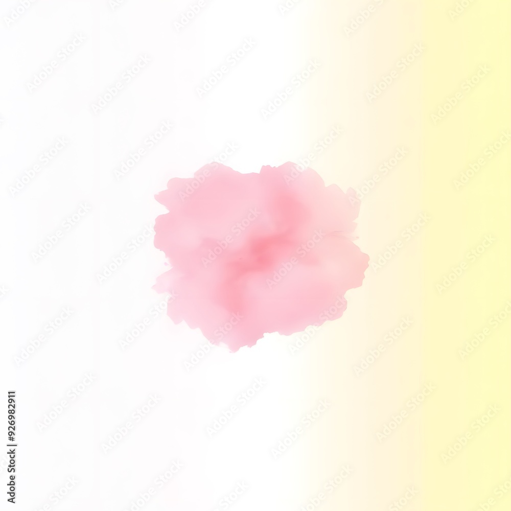 Soft abstract Watercolor pink paper isolated on white background
