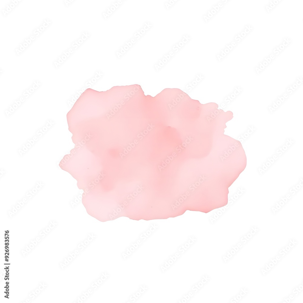Soft Watercolor pink paper isolated on white background Soft Watercolor pink paper isolated on white background