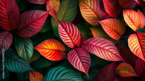 Wallpaper Mural Colorful leaves can be seen in nature. Torontodigital.ca