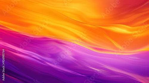 Abstract Swirling Purple and Orange