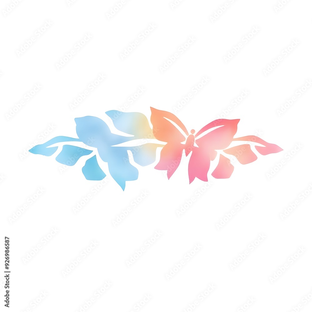 Obraz premium soft watercolor splash isolated on white background