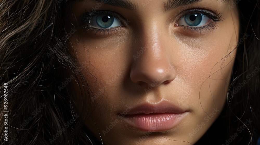 close up portrait of a woman close up portrait of a woman
