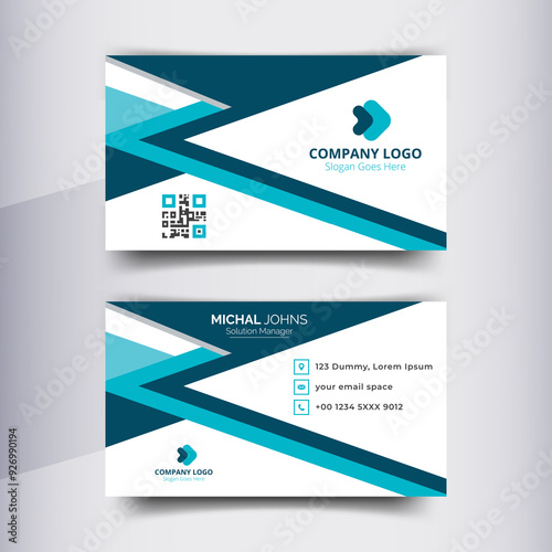 Business Card Design Template For Modern Corporate