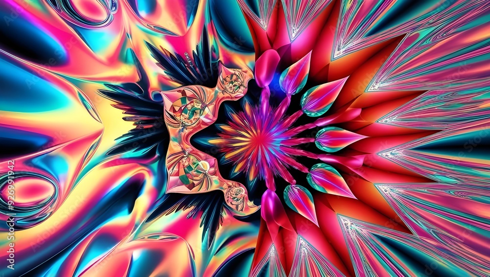 3D Rendering of Abstract Fractal Light Background, Digital Art Illustration 3D Rendering of Abstract Fractal Light Background, Digital Art Illustration