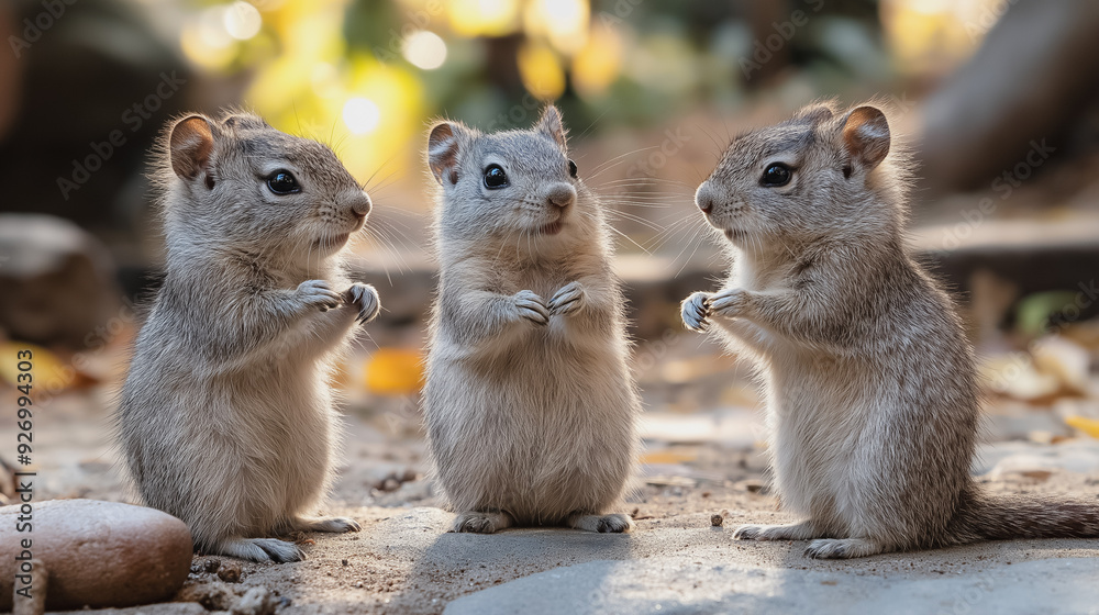 Animals in their natural habitat displaying unique behaviors Animals in their natural habitat displaying unique behaviors
