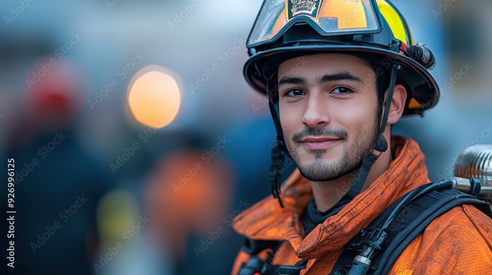 Firefighter at the event Firefighter at the event