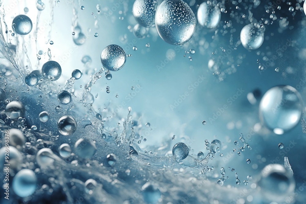 Water Droplets in Motion Water Droplets in Motion