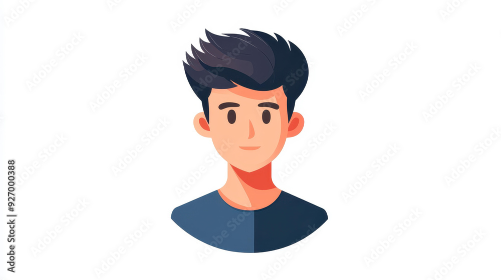 A cartoon avatar of a man, illustrated in bold colors and modern textures, creates a striking, faceless portrait. A cartoon avatar of a man, illustrated in bold colors and modern textures, creates a striking, faceless portrait.