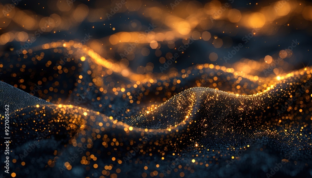 Obraz premium background of blue and gold