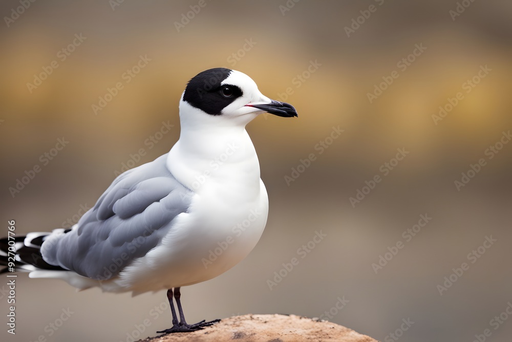 Andean gull bird bokeh nature background, Ai Generated