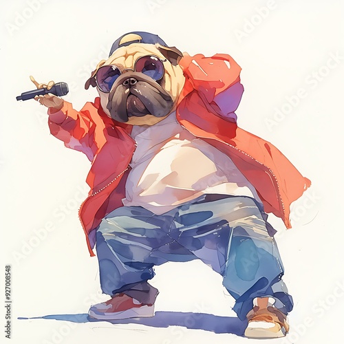 Pug Rapper. photo