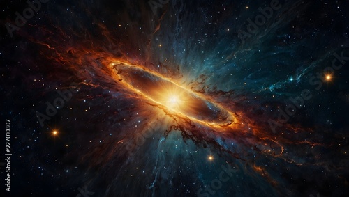 A poem inspired by the dazzling light of a quasar piercing through the cosmic darkness ai_generated