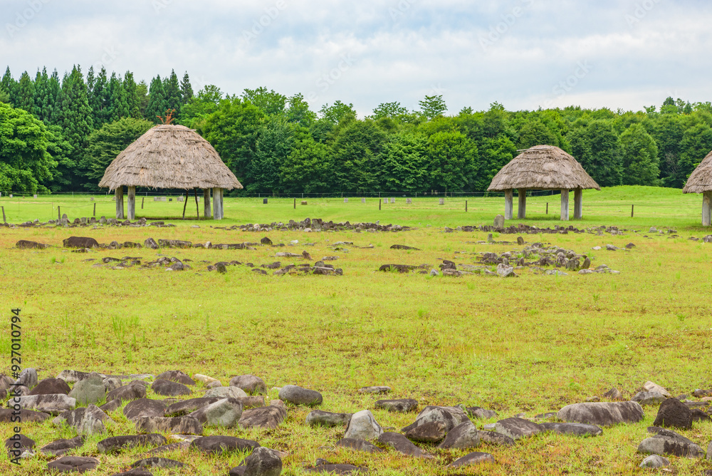 Oyu kanjo-resseki (Oyu Stone Circle), late Jomon period (approx. 2,000 – 1,500 BC) archaeological site, UNESCO World Heritage Site Oyu kanjo-resseki (Oyu Stone Circle), late Jomon period (approx. 2,000 – 1,500 BC) archaeological site, UNESCO World Heritage Site