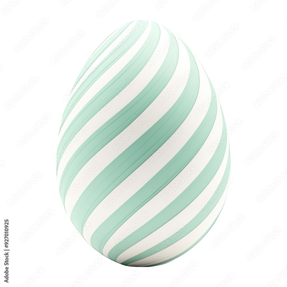 Pastel Mint Green Easter Egg With Striped Patterns, Isolated On Transparent Png Background, Perfect For Easter-Themed Designs . Generative ai Pastel Mint Green Easter Egg With Striped Patterns, Isolated On Transparent Png Background, Perfect For Easter-Themed Designs . Generative ai