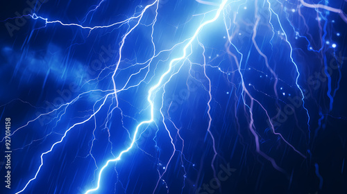 Blue lightning background