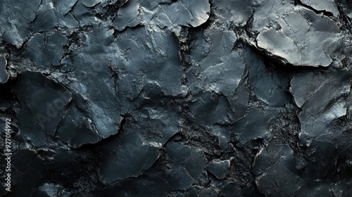 the close-up texture of a dark stone or concrete surface with cracks and natural formations.