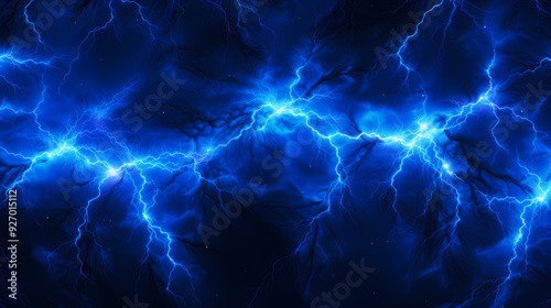 Blue lightning background