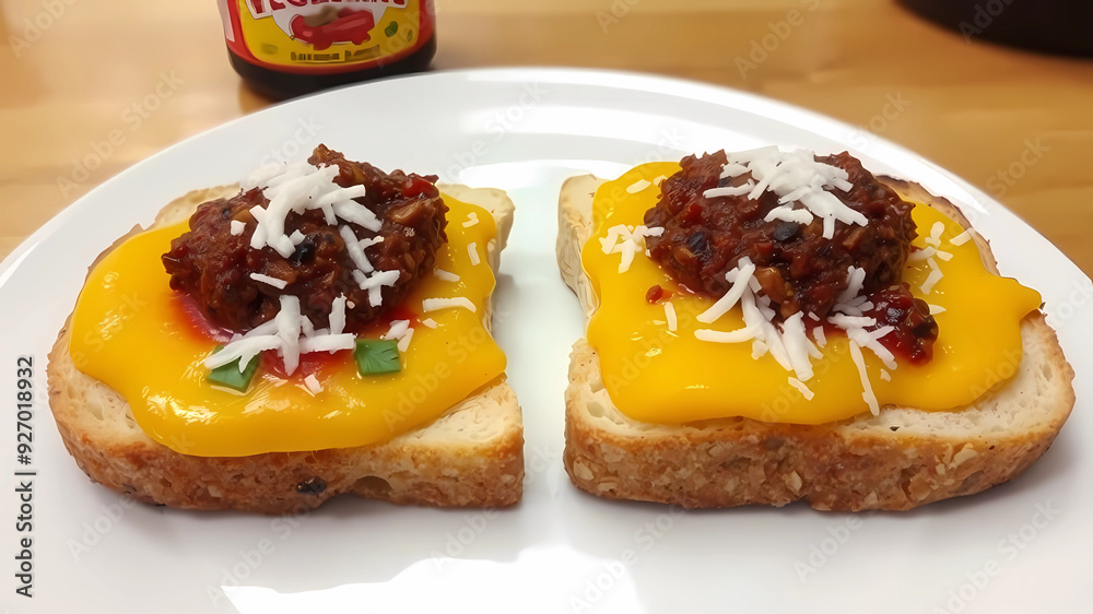 bread with Vegemite and coconut Sambol bread with Vegemite and coconut Sambol