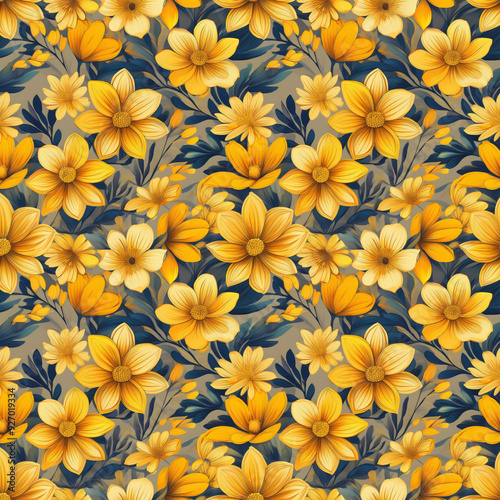 yellow flowers background