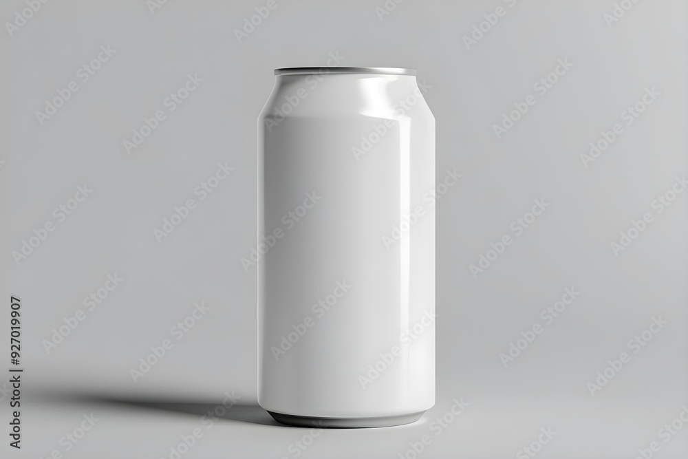 Front View White Blank Drink Can Mockup 3D Rendered Mockup Front View White Blank Drink Can Mockup 3D Rendered Mockup