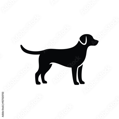 A dog silhouette vector