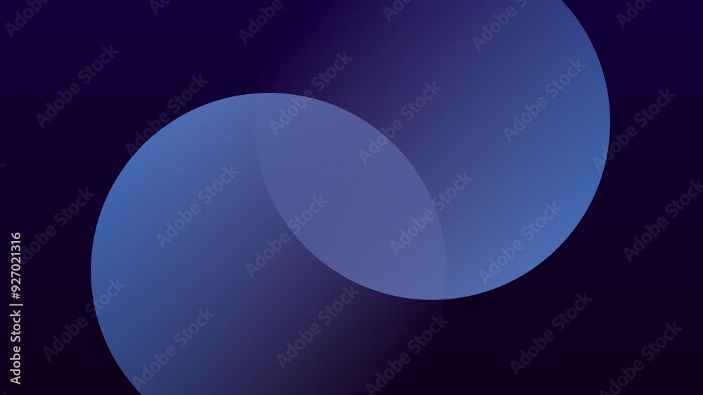 Two overlapping background circles with a small star in center. 
